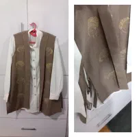 مانتوکفش مجلسی ساحلی شلوارلی مام وبگ آبی