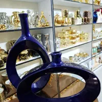 حراج گلدان رنگی وارداتی لاکچری و لوکس سه تیکه