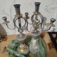 دوتا شمع دانی سالم و شیک|لوستر و چراغ آویز|مشهد, نظام دوست|دیوار
