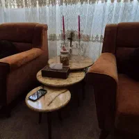 مبلمان راحتی به همراه میز ملو مبلی|مبلمان خانگی و میز عسلی|اهواز, کوی پیروزی|دیوار