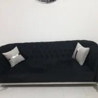 باسلام یک دست مبل چستر دسته چوبی طرح روز دو رنگه|مبلمان خانگی و میز عسلی|بندر امام خمینی, |دیوار