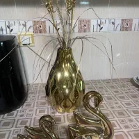 گلدان و قو دکوری