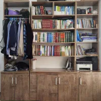 کتابخانه بزرگmdf اصل،به همراه ۲عدد صندلی