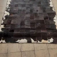 فرش پوستینه چرم طبیعی پوست گاو