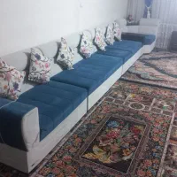 کاناپه ۹نفره با سه عدد پاف