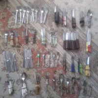 چاقو و چنگال و قاشق نوستالژی زیبا قشنگ