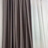 دوعدد والان مخمل  طوسی فیلی خوش رنگ|پرده، رانر، رومیزی|قرچک, زیبا شهر|دیوار