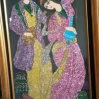 تابلو پولک دوزی منجوق دوزی