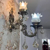 لوستر و دیوار کوب سیاه قلم پذیرایی و اشپزخانه|لوستر و چراغ آویز|مشهد, الهیه|دیوار