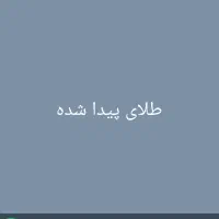 طلای پیدا شده