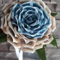 دسته گل روبانی پول ارایی برای روز مادر ، یلدا|گل مصنوعی|آذرشهر, |دیوار