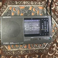 رادیو ترانزیستوری سونی اصل ۴ موج برق و باطری