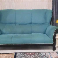 مبلمان ۷ نفره محکم و سالم نشیمنها بدون تو رفتگی|مبلمان خانگی و میز عسلی|قدس, شهر‌قدس|دیوار