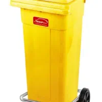 طی سطل زباله صنعتی ناصر چرخدار پدالی قیمت کارخانه