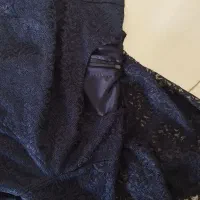 لباس مجلسی زنانه گیپور رنگ سورمه ای|لباس|فولادشهر, C7|دیوار