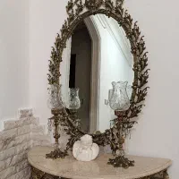 آینه کنسول برنجی|بوفه، ویترین، کنسول|رشت, نیکمرام|دیوار