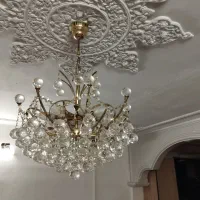 2 عدد لوستر 8 شاخه کریستالی|لوستر و چراغ آویز|ری, شهید غیوری (ابن باویه)|دیوار