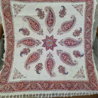 رومیزی های قلمکاری اصفهان با مهر انتیک پارچه مخمل|پرده، رانر، رومیزی|تهران, صاحب الزمان|دیوار