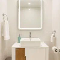 تولید انواع کابین روشویی در رنگ بندی وابعاد متنوع|لوازم سرویس بهداشتی|مشهد, عامل|دیوار