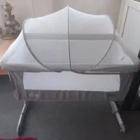 گهواره ویرا نو و ننی نوزاد چوبی|تخت و صندلی بچه|شیراز, شهرک مهدیه|دیوار