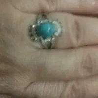 انگشتر نقره نگین فیروزه نیشابور