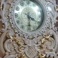 ساعت ایستاده چوبی منبت
