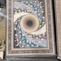 فرش آبرنگی از تولید ب مصرف فرش طرح شاه عباسی