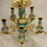 فروشنده خریدار لوستر آینه شمعدان برنزی