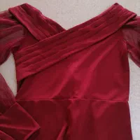 پیراهن مجلسی زرشکی سایز 38تا40