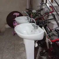 روشویی ، کارکرده با شیر|لوازم سرویس بهداشتی|بومهن, |دیوار