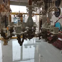 لوستر۱۲شعله برنزی