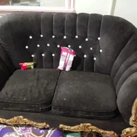 مبل هفت نفره سالم سالم پارچش مخمل|مبلمان خانگی و میز عسلی|تهران, شوش (باغ آذری)|دیوار