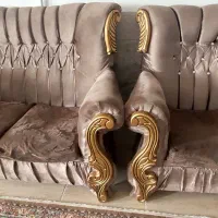 مبل نیمه استیل هفت نفره ، میز نهار خوری، تابلو گل*|مبلمان خانگی و میز عسلی|مشهد, نظام دوست|دیوار