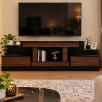 میز تلویزیون چوبی