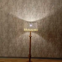 آباژور ایستاده با شید مکرومه مدل خورشید|چراغ خواب و آباژور|مشهد, آزادشهر|دیوار