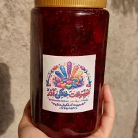 مربای توت فرنگی و آلبالو و لواشک هلوآلو و آلبالو