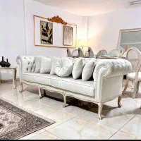 مبل ++ مدل کلاسیک شیک چوب راش پارچه نانو//اقساطی|مبلمان خانگی و میز عسلی|خمینی‌شهر, |دیوار