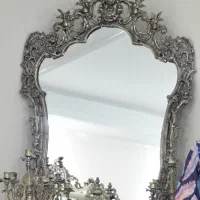 آینه شمعدان برنج