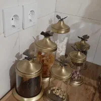 سرویس کنار سماور برنج ۶ تکه