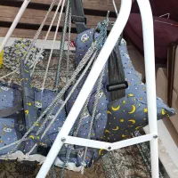 تاب ریلکسی کودک همراه با پایه فلزی|اسباب و اثاث بچه|بندر کنگان, |دیوار