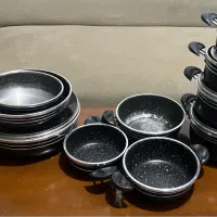 سرویس قابلمه و دیگ و تابه تفلن تفلون