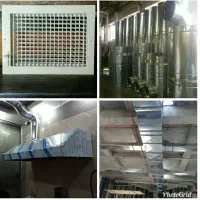 کانال  کولر  اسپرال هود صنعتی  دریچه داکت  اسپلیت