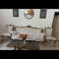 مبل وناهار خوری استیل  ورق طلا
