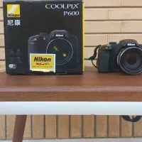 دوربین نیکون p600 بسیار تمیز همراه با کیف، سه پایه