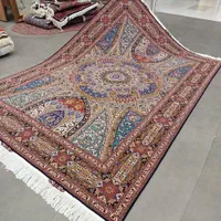 فرش دستباف گنبدی اعلای  گل ابریشم تبریز( جفت )|فرش|مشکیندشت, |دیوار