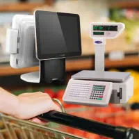 صفرتا صد سیستم صندوق فروشگاهی میز و بارکدخوان