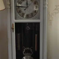 ساعت ایستاده سفید رنگ دیواری|ساعت دیواری و تزئینی|همدان, |دیوار