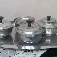 قندان فلزی قهوه خانه ای قدیمی