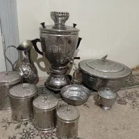 سرویس نه تیکه سماور گازی کنده کاری شده|سماور، چایساز، قهوهساز|مشهد, هفده شهریور|دیوار