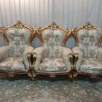 مبل 9نفره سلطنتی|مبلمان خانگی و میز عسلی|شاهین‌شهر, حافظ شمالی|دیوار